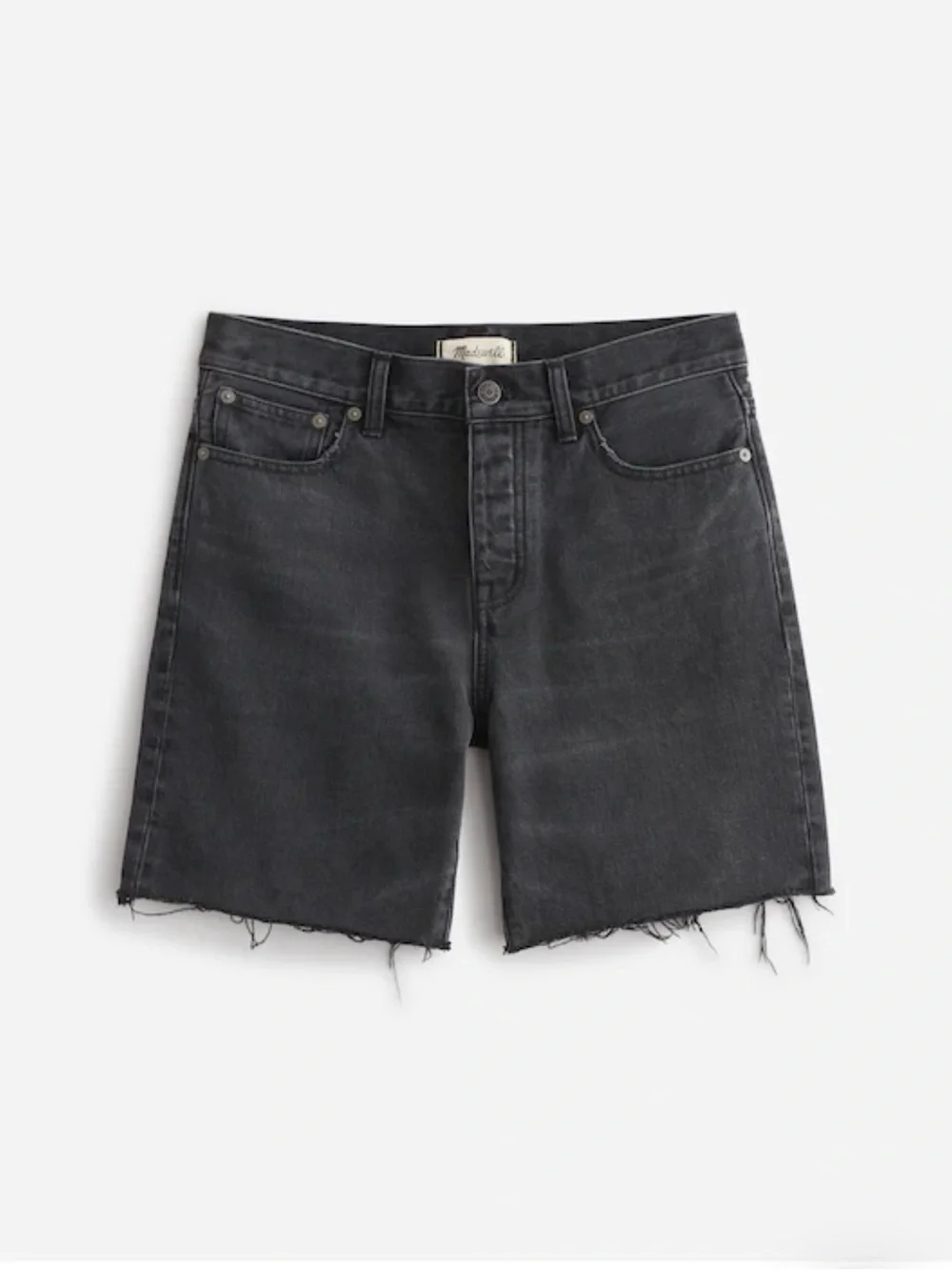 NWT Madewell Long Denim Shorts in Kelm Wash